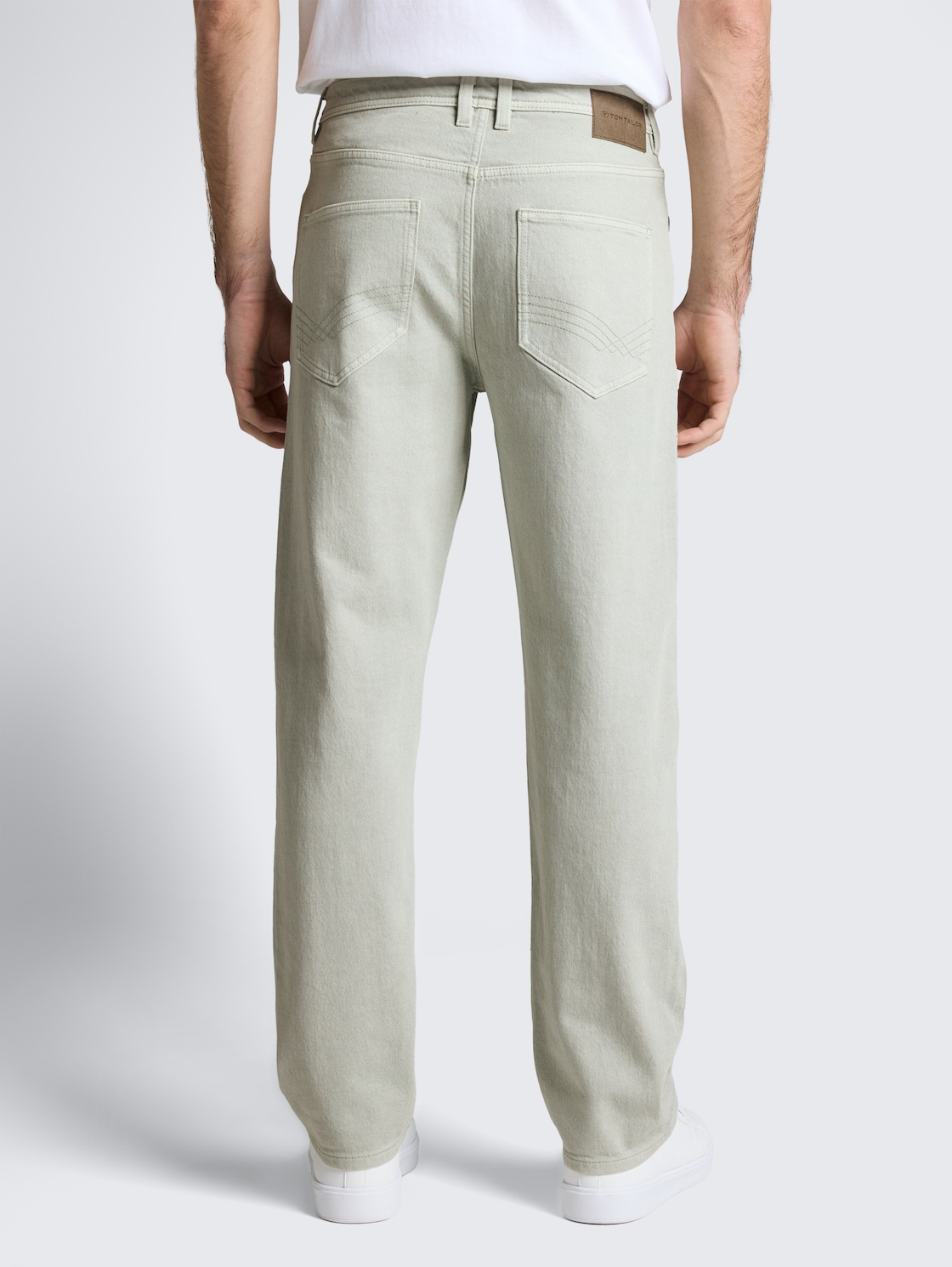 Thumbnail - TOM TAILOR Herren TTMORRIS RELAXED Jeans, grün, Uni, Gr. 34/30