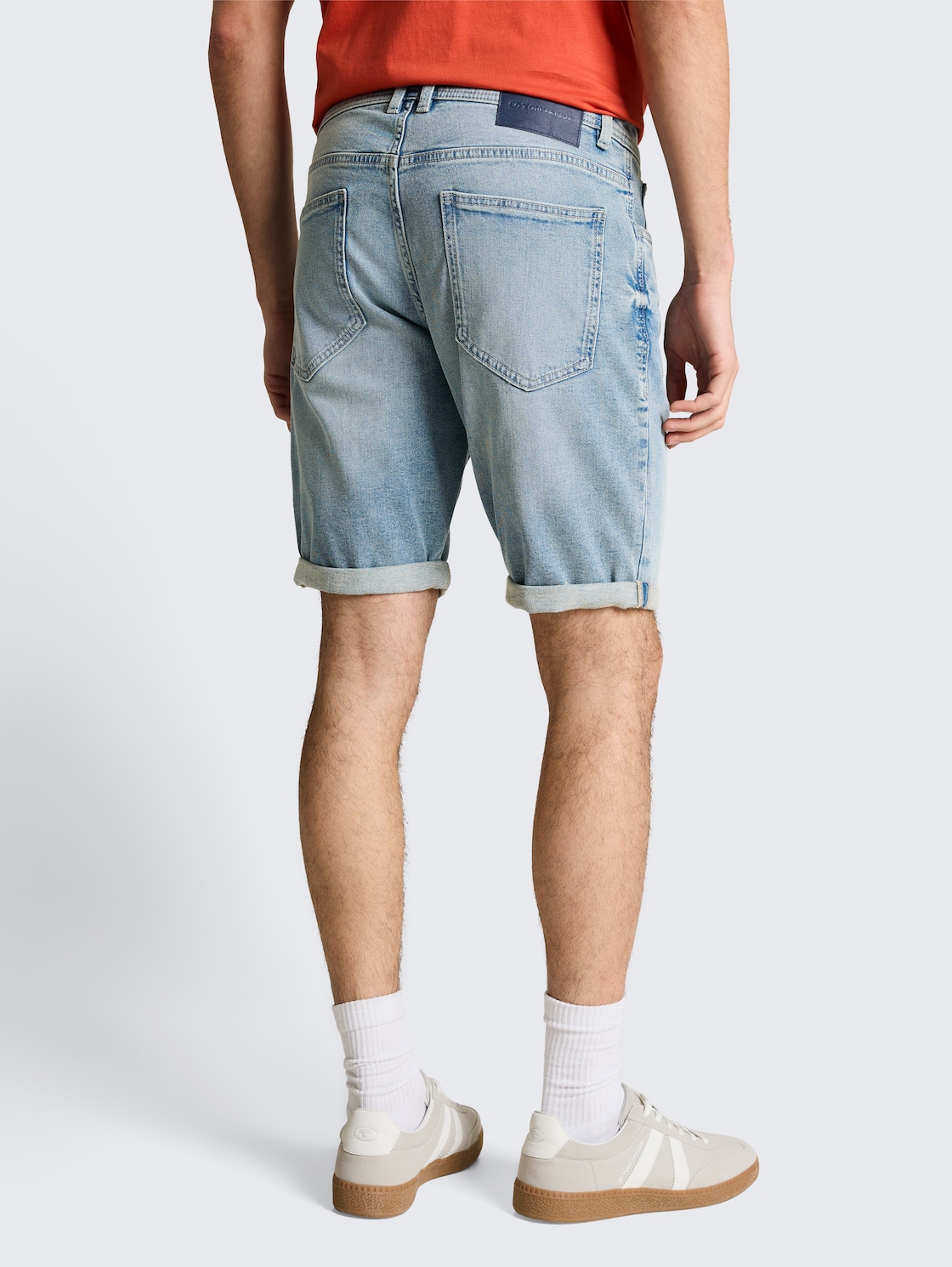 Thumbnail - TOM TAILOR Herren TTJOSH REGULAR SLIM Jeans Shorts, blau, Uni, Gr. 40