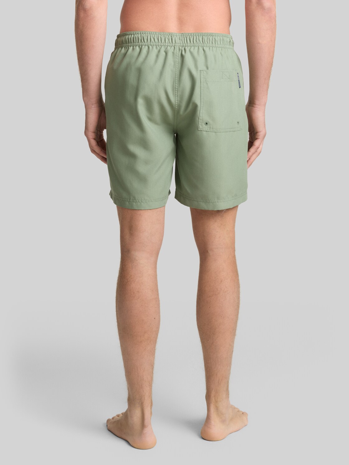  Tom Tailor Denim Herren Basic Badeshorts, Grün, Uni, Gr. Xxl 