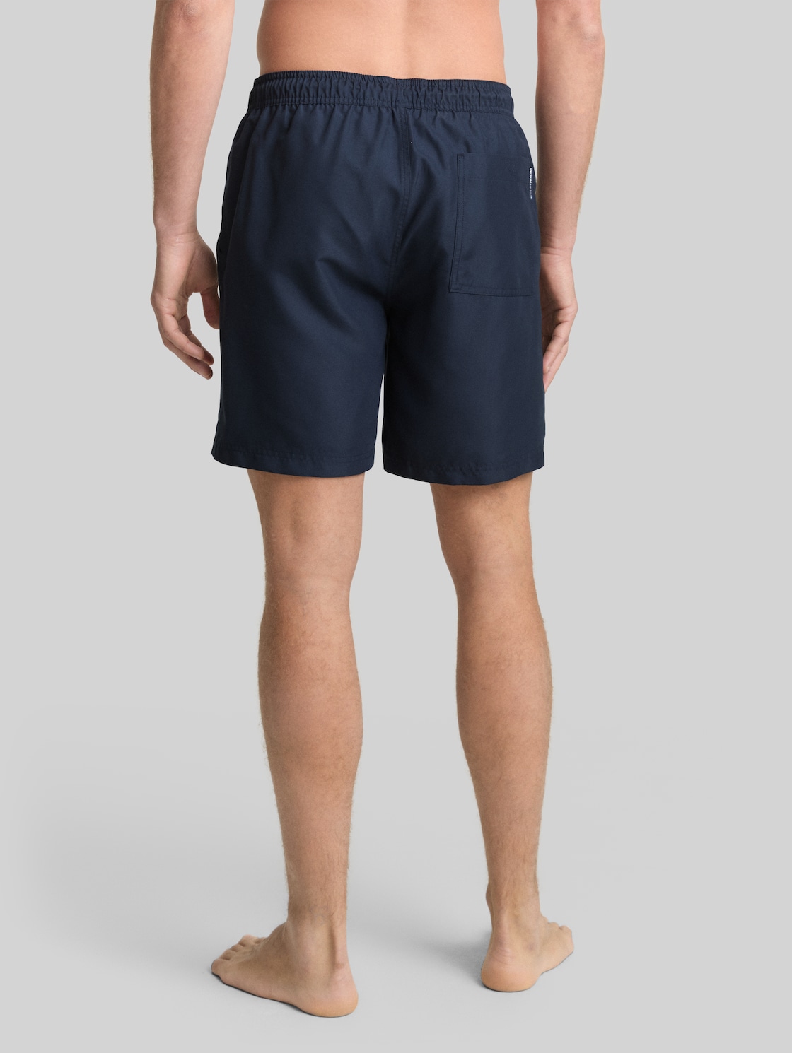  Tom Tailor Denim Herren Basic Badeshorts, Blau, Uni, Gr. S 