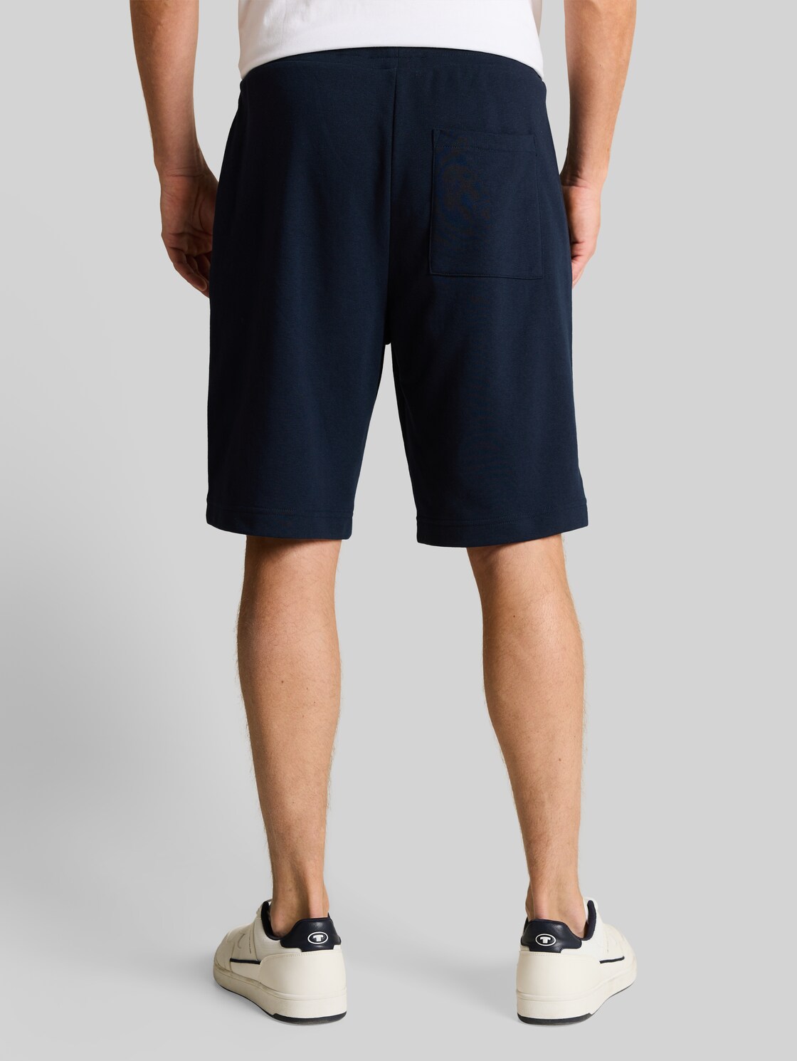  Tom Tailor Herren Basic Sweat-shorts, Blau, Uni, Gr. S 