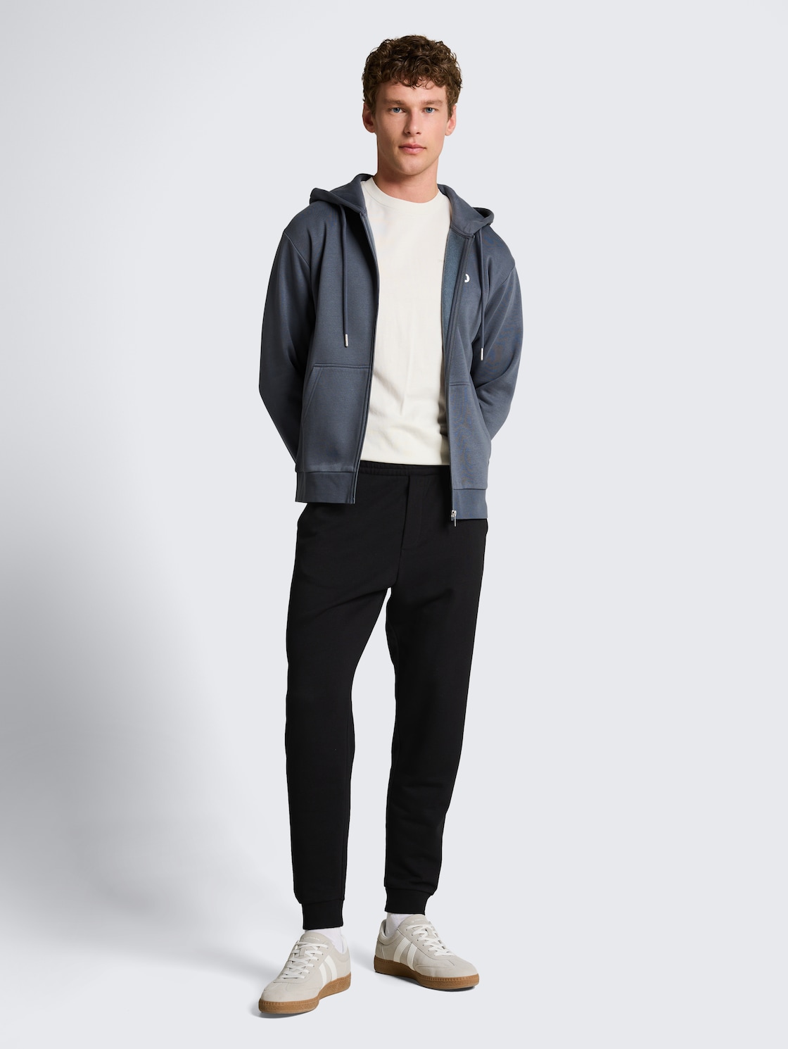 Thumbnail - TOM TAILOR DENIM Herren Basic Jogginghose, bunt, Uni, Gr. L