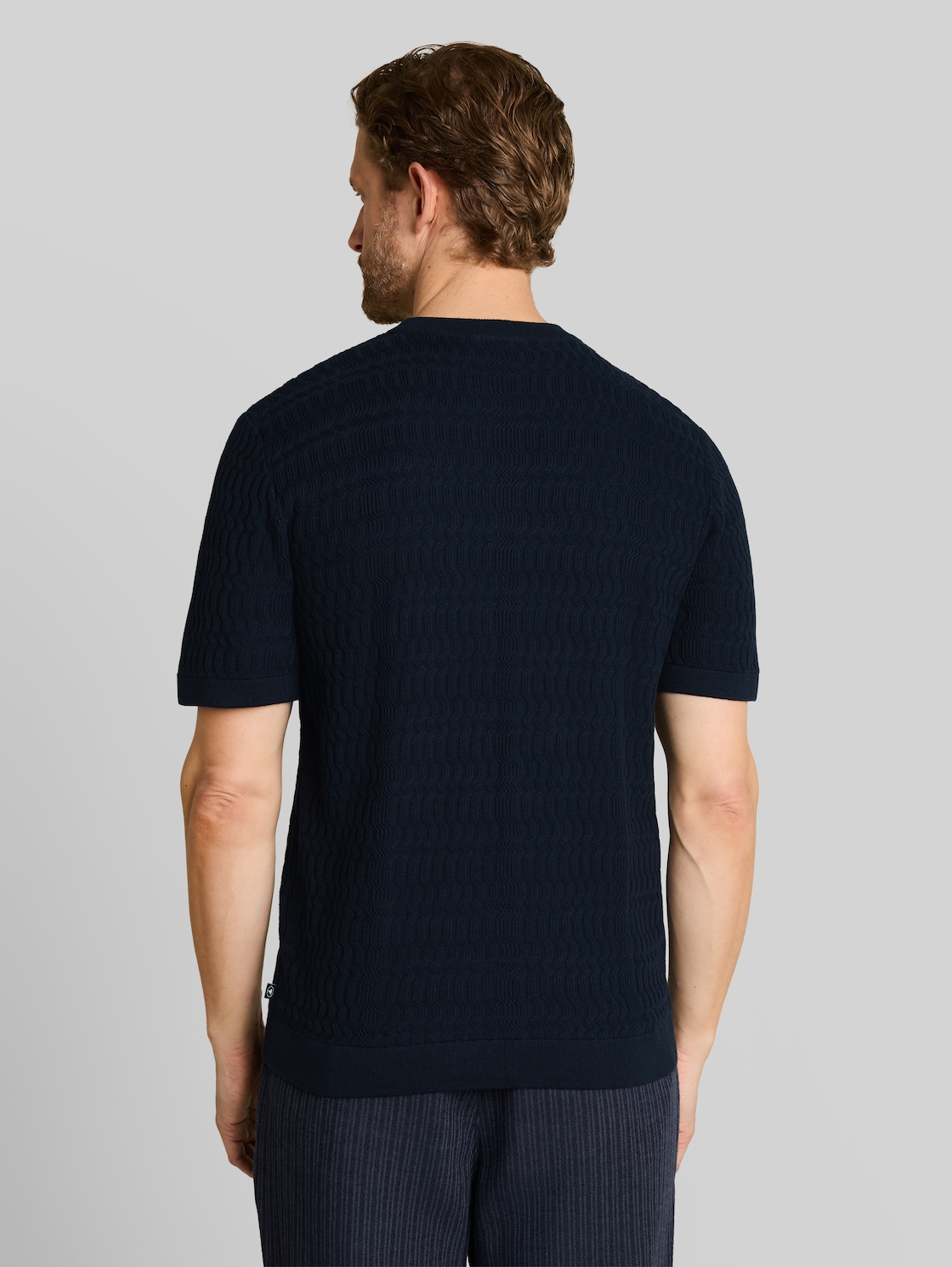  Tom Tailor Herren Strickpullover Mit Rippstruktur, Blau, Uni, Gr. Xxl 
