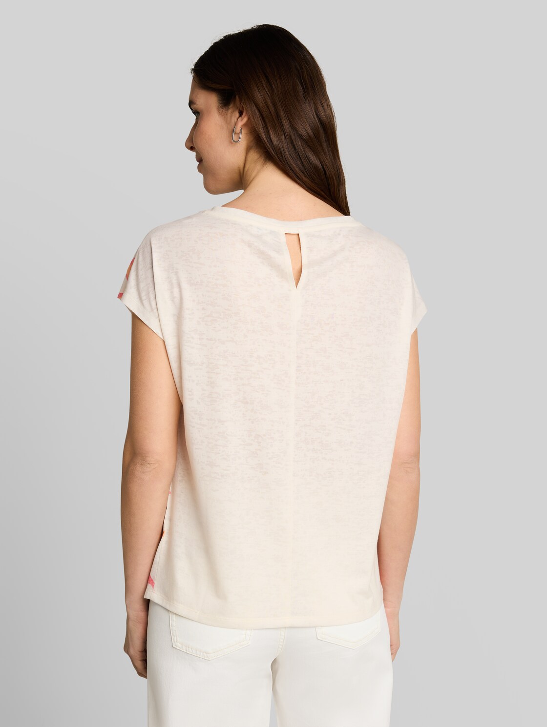  Tom Tailor Damen T-shirt Mit Blumenmuster, Weiß, Geblümt, Gr. Xxl 