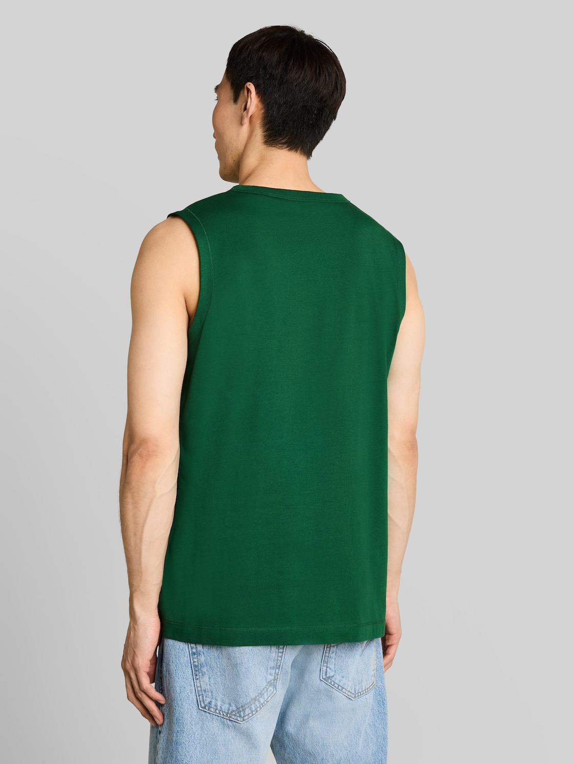  Tom Tailor Herren Tanktop Mit Logo-print, Grün, Uni, Gr. Xxl 
