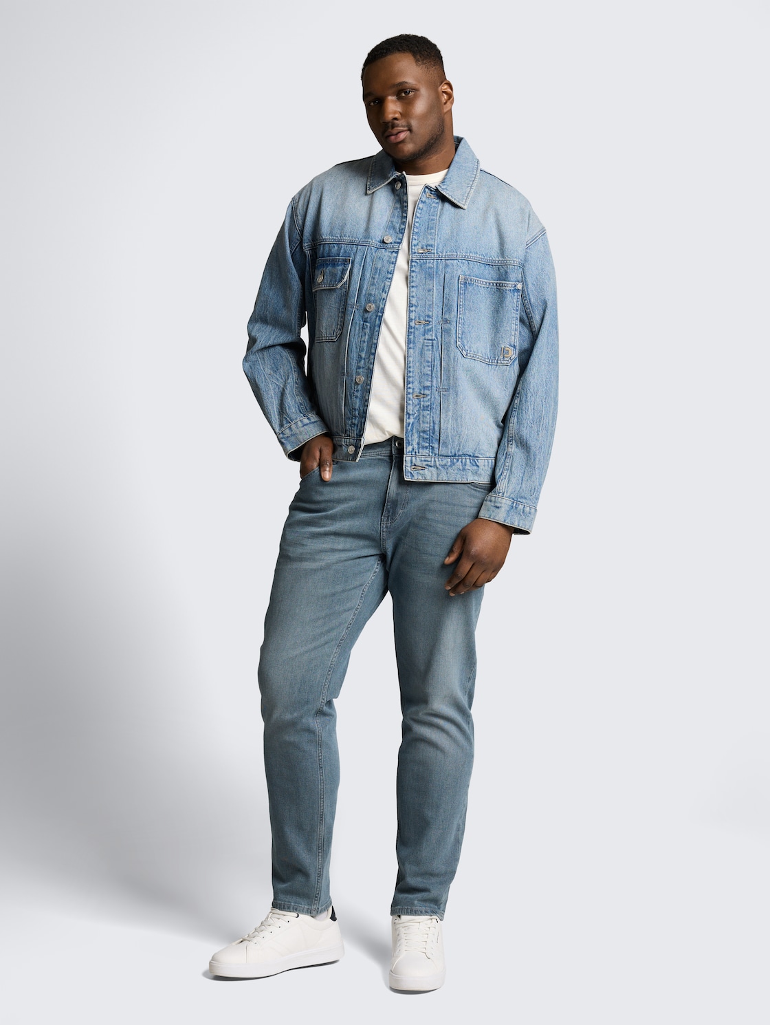 Thumbnail - TOM TAILOR Herren Plus Size - TTPLUS REGULAR Jeans, blau, Uni, Gr. 46/34