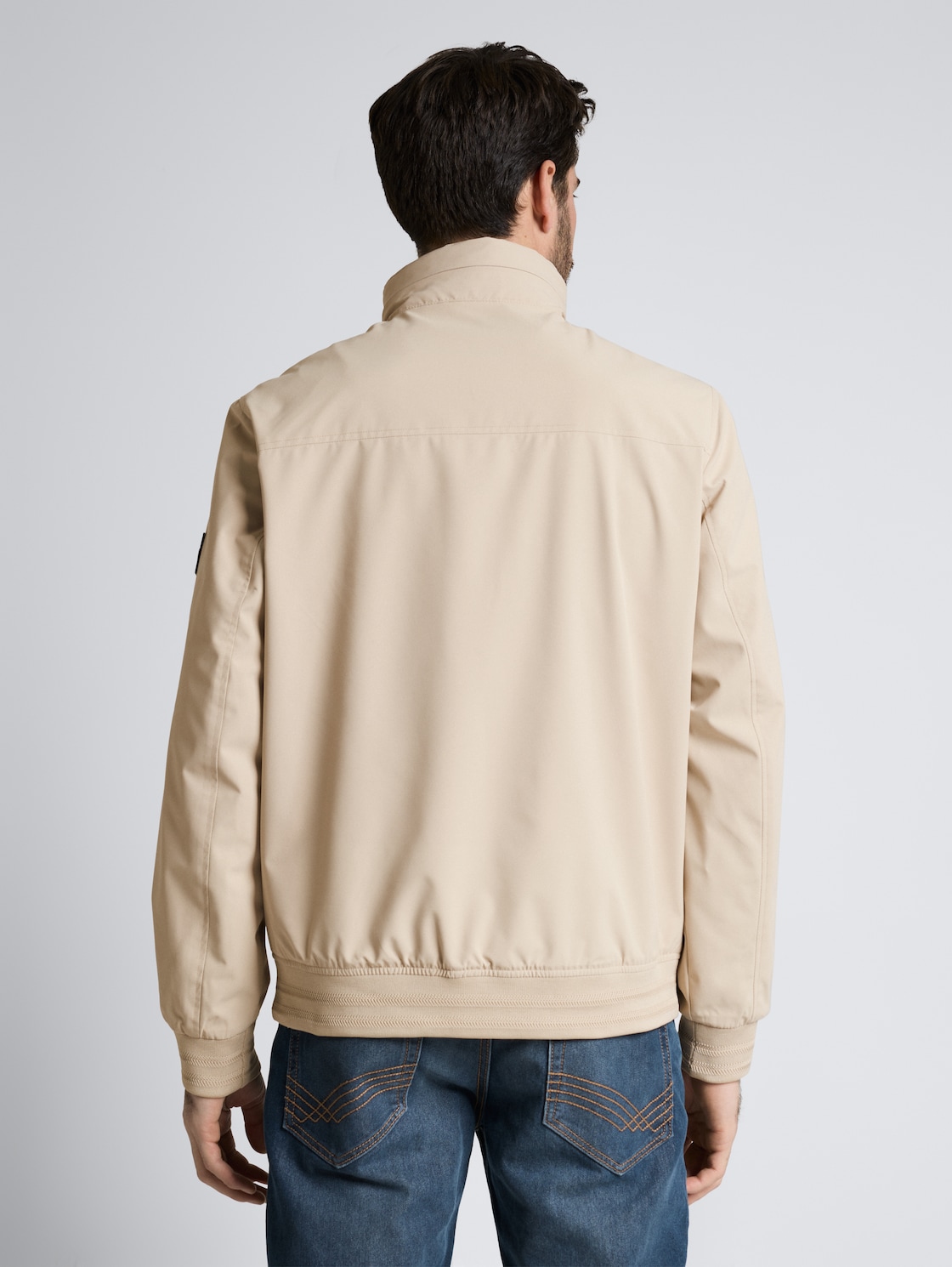 Thumbnail - TOM TAILOR Herren Blouson Jacke mit verstaubarer Kapuze, braun, Uni, Gr. M