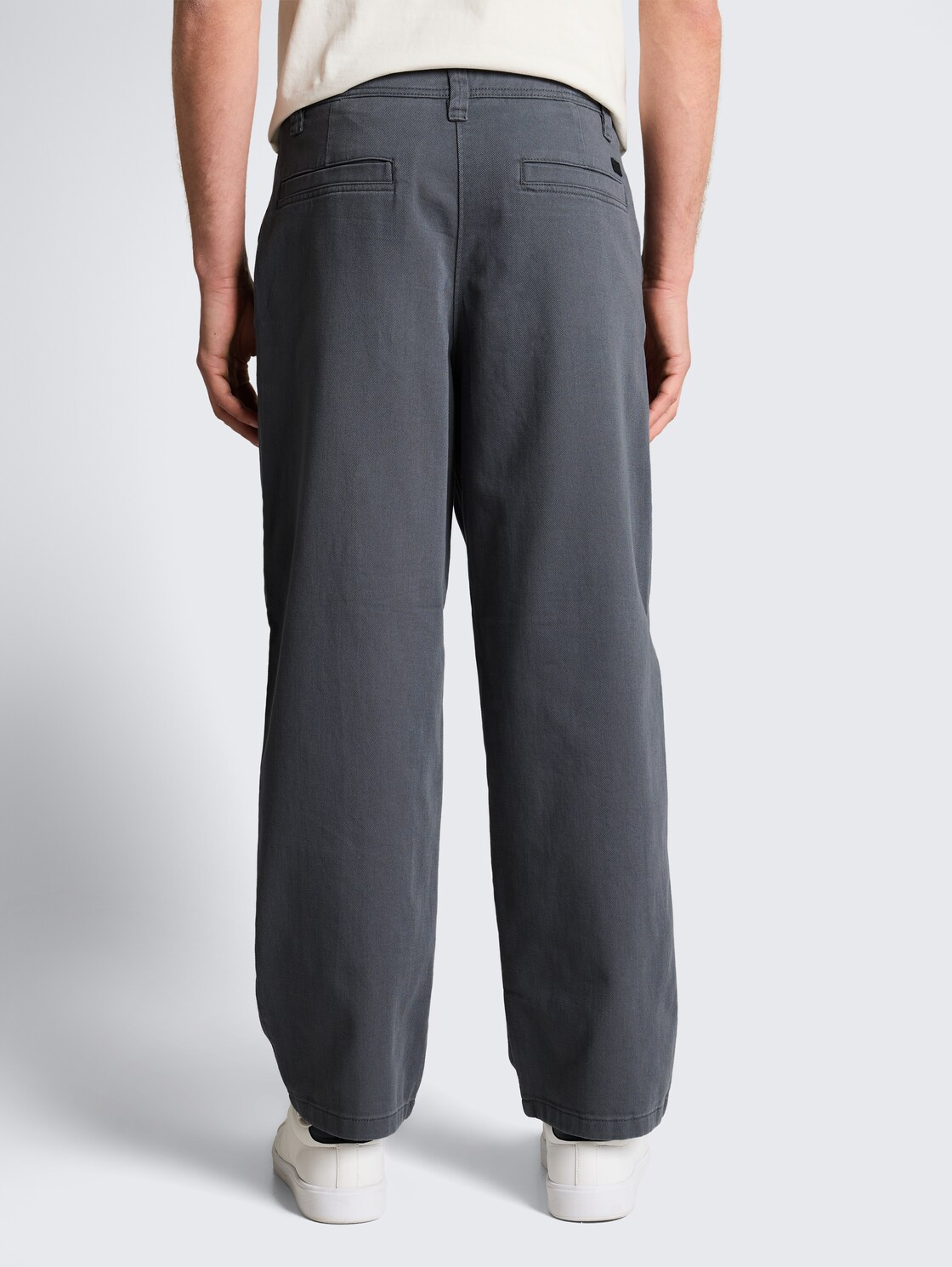 Thumbnail - TOM TAILOR DENIM Herren TTLOOSE Chino Hose aus Baumwolle, grau, Uni, Gr. XXL