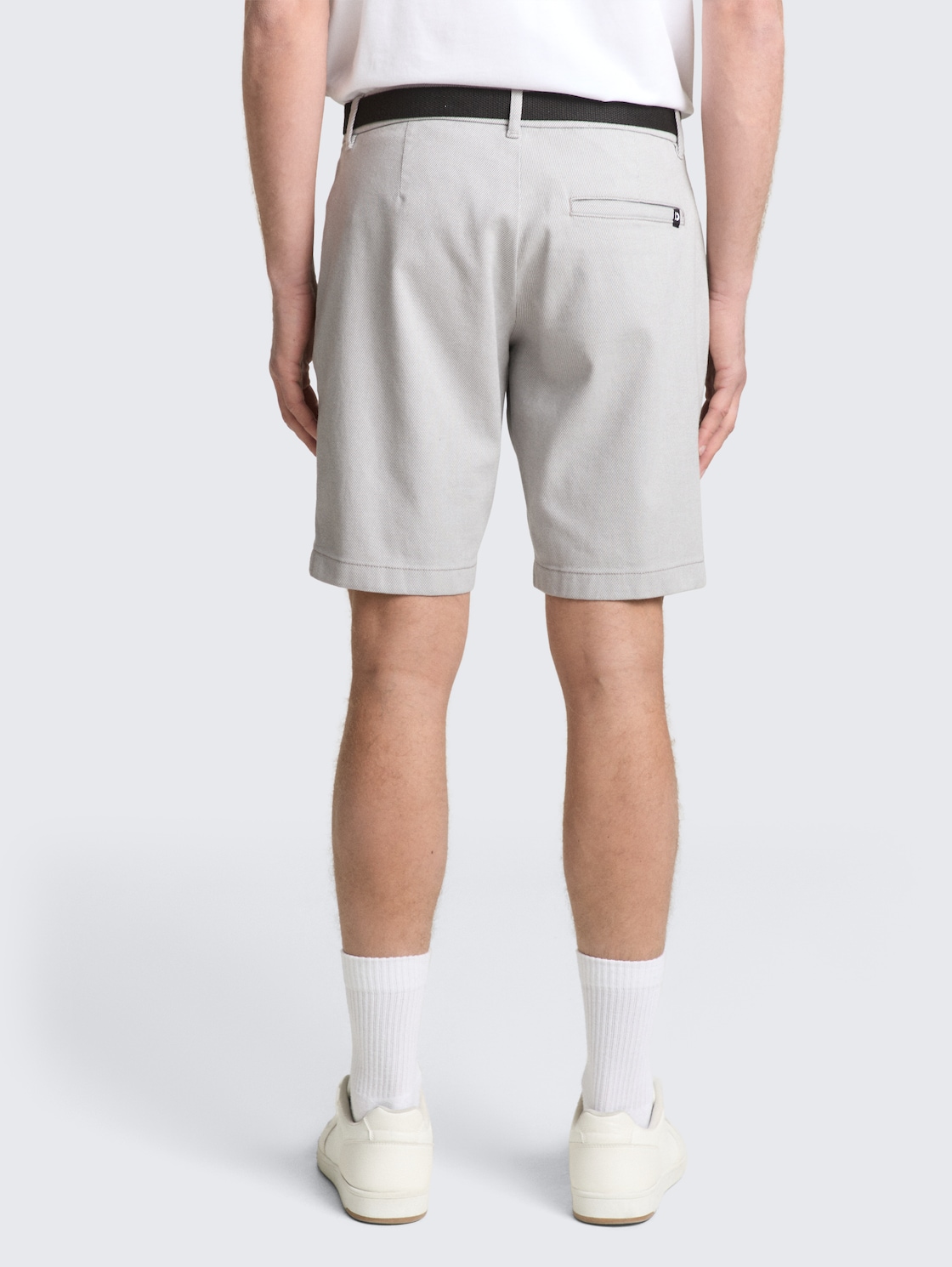 Thumbnail - TOM TAILOR DENIM Herren TTREGULAR Chino Shorts mit Gürtel, blau, Uni, Gr. M