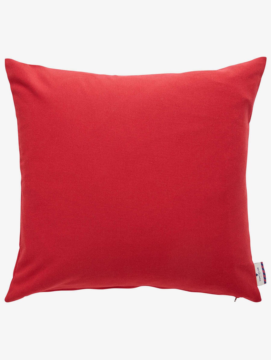 Tom Tailor Basic Kussensloop Dkred 5050 tom tailor kopen in de aanbieding