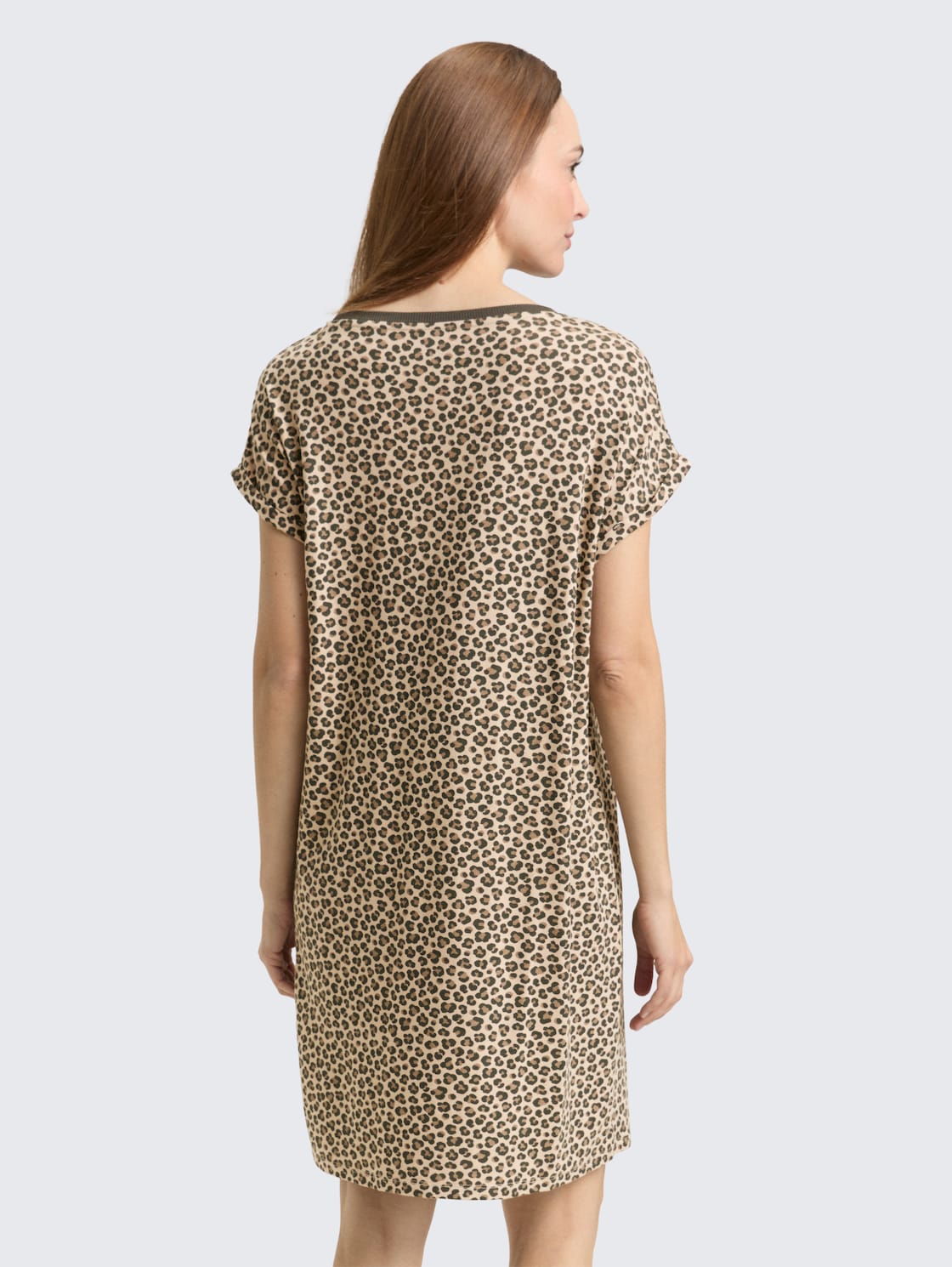 Thumbnail - TOM TAILOR Damen Nachthemd mit Leomuster, bunt, Animalprint, Gr. 36