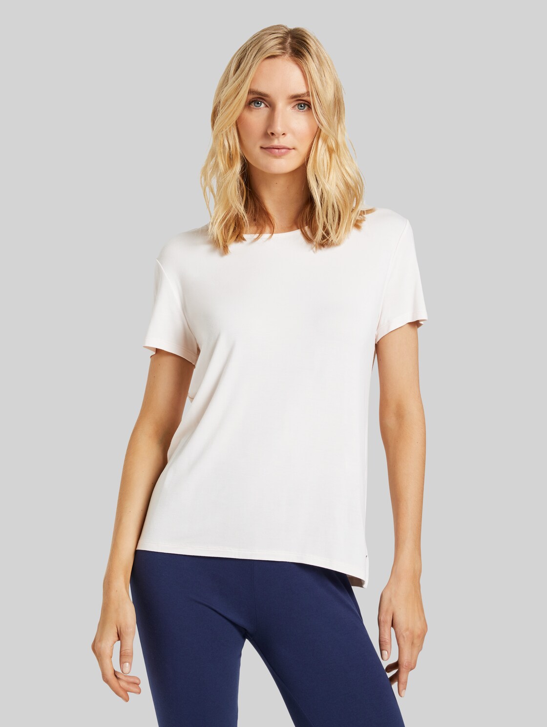 TOM TAILOR Kurzarm Pyjama Oberteil, Damen, red uni, Größe: 40