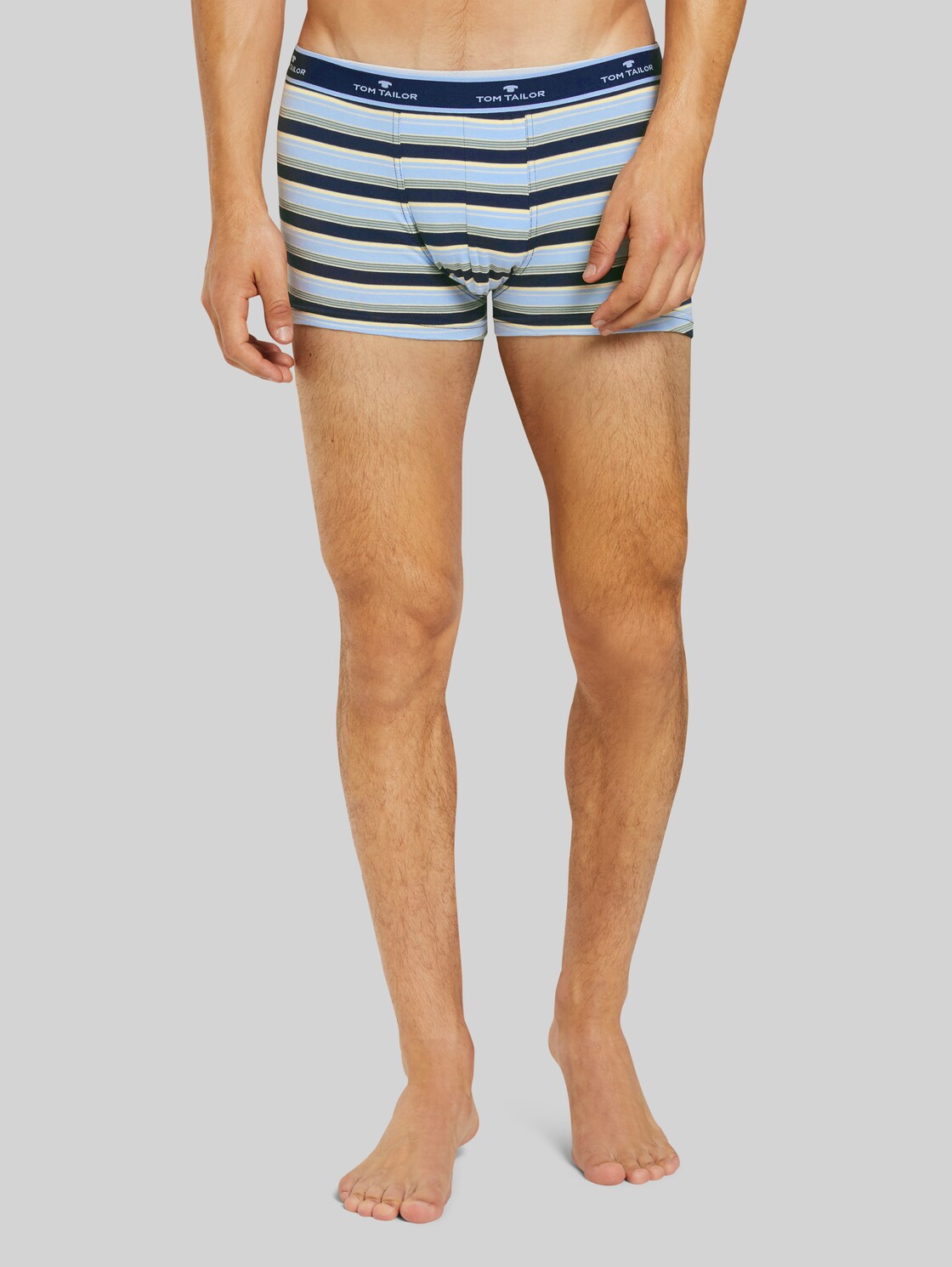TOM TAILOR Hip-Pants im Doppelpack, Herren, blue-stripes, Größe: M/5