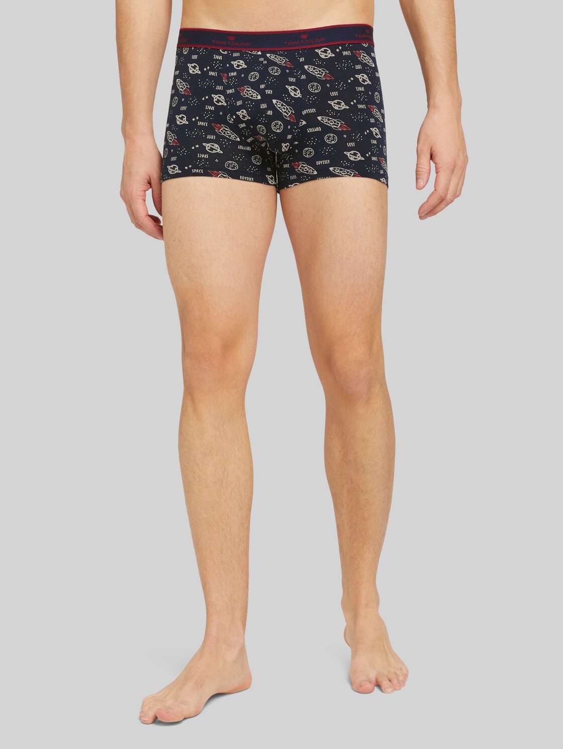 TOM TAILOR Herren Hip-Pants im Doppelpack, blau, Gr. M/5,