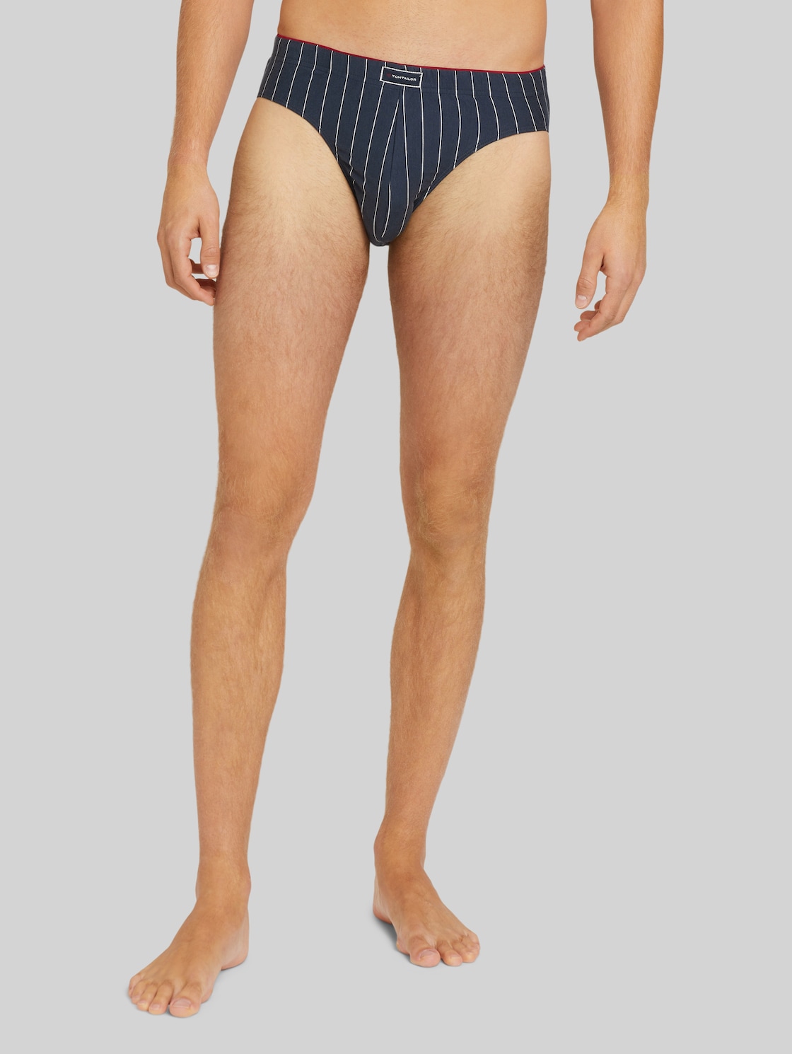 TOM TAILOR Gestreifter Mini Slip , Herren, navy-dark-stripes, Größe: M/5