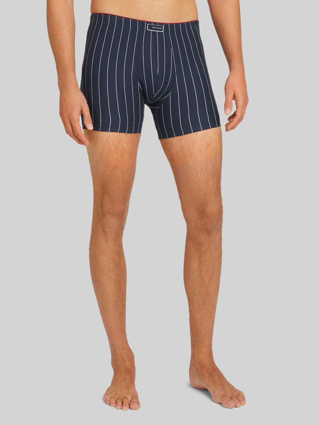 TOM TAILOR Gestreifte Hip-Pants, Herren, navy-dark-stripes, Größe: S/4