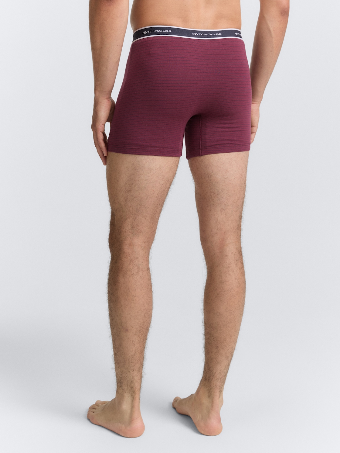 Thumbnail - TOM TAILOR Herren Kurze Boxershorts im 2er-Pack, rot, Gestreift, Gr. S/4