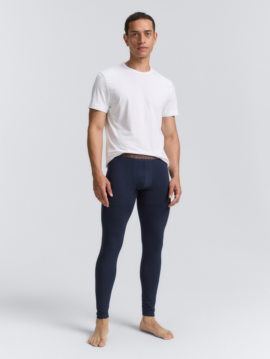 Thumbnail - TOM TAILOR Herren Lange Unterhose, blau, Uni, Gr. S/4