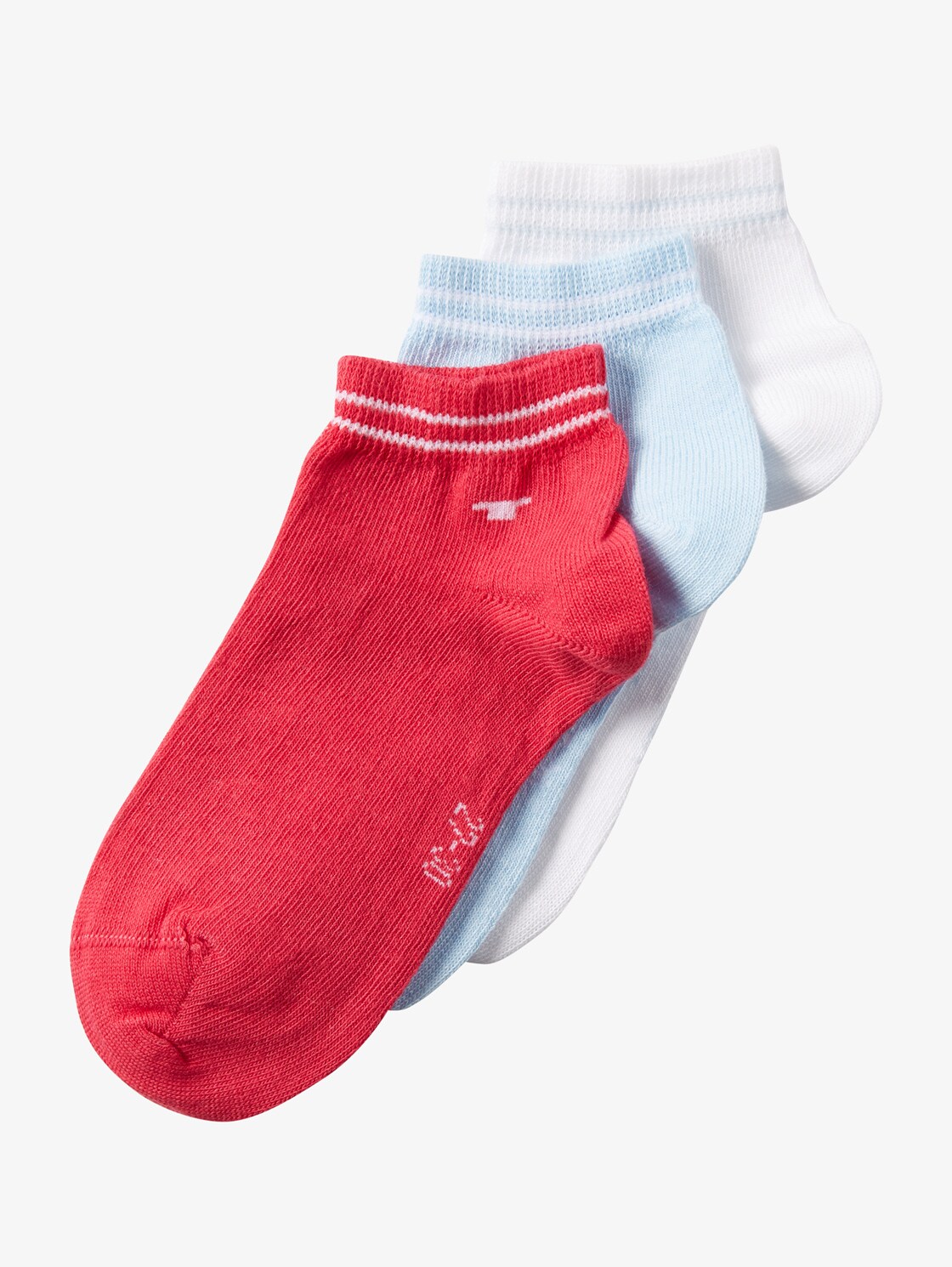 Tom Tailor Set Van Drie Paar Sneakersokken Sky Blue 23 26 tom tailor kopen in de aanbieding