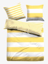 gestreifte Wende-Bettwäsche - unisex - yellow gestreifte Wende-Bettwäsche - unisex - yellow - 1 - TOM TAILOR