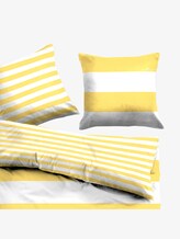 gestreifte Wende-Bettwäsche - unisex - yellow gestreifte Wende-Bettwäsche - unisex - yellow - 4 - TOM TAILOR