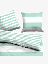 gestreifte Wende-Bettwäsche - unisex - mint gestreifte Wende-Bettwäsche - unisex - mint - 4 - TOM TAILOR