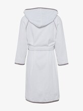 Bademantel mit Details aus Satin - unisex - white Bademantel mit Details aus Satin - unisex - white - 2 - TOM TAILOR