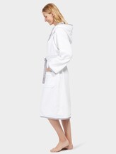Bademantel mit Details aus Satin - unisex - white Bademantel mit Details aus Satin - unisex - white - 4 - TOM TAILOR