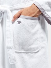 Bademantel mit Satin-Details - unisex - white Bademantel mit Satin-Details - unisex - white - 9 - TOM TAILOR