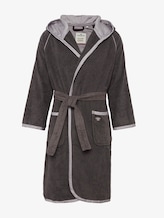 Bademantel mit Satin-Details - unisex - dunkelgrau / dark grey Bademantel mit Satin-Details - unisex - dunkelgrau / dark grey - 7 - TOM TAILOR