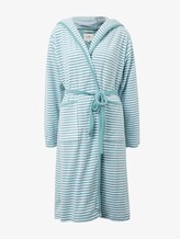 Gestreepte badjas met capuchon - uniseks - aqua Gestreepte badjas met capuchon - uniseks - aqua - 7 - TOM TAILOR