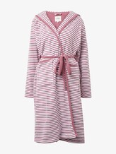Gestreifter Bademantel mit Kapuze - unisex - mauve Gestreifter Bademantel mit Kapuze - unisex - mauve - 7 - TOM TAILOR