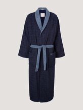 patterned bathrobe - unisex - navy patterned bathrobe - unisex - navy - 7 - TOM TAILOR
