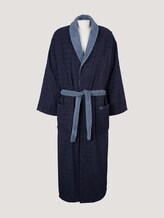 patterned bathrobe - unisex - navy patterned bathrobe - unisex - navy - 9 - TOM TAILOR