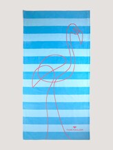 Strandhandtuch gestreift und mit Print - unisex - aqua Strandhandtuch gestreift und mit Print - unisex - aqua - 13 - TOM TAILOR