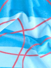 Strandhandtuch gestreift und mit Print - unisex - aqua Strandhandtuch gestreift und mit Print - unisex - aqua - 9 - TOM TAILOR