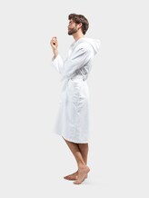 hooded bathrobe - unisex - white hooded bathrobe - unisex - white - 11 - TOM TAILOR