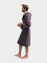 hooded bathrobe - unisex - dunkelgrau / dark grey hooded bathrobe - unisex - dunkelgrau / dark grey - 11 - TOM TAILOR