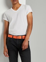 Extra langer Stoffgürtel mit Ösen - Männer - orange Extra langer Stoffgürtel mit Ösen - Männer - orange - 5 - TOM TAILOR Denim
