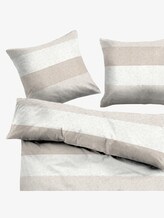 striped bed linen - unisex - taupe striped bed linen - unisex - taupe - 2 - TOM TAILOR