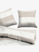 Gestreepte dekbedset - uniseks - taupe Gestreepte dekbedset - uniseks - taupe - 4 - TOM TAILOR