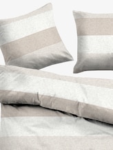 striped bed linen - unisex - taupe striped bed linen - unisex - taupe - 9 - TOM TAILOR