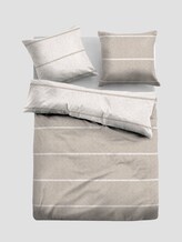 Gestreifte Flanell Bettwäsche - unisex - taupe Gestreifte Flanell Bettwäsche - unisex - taupe - 7 - TOM TAILOR