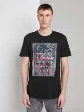 T-Shirt mit Foto-Print - Männer - Black T-Shirt mit Foto-Print - Männer - Black - 1 - TOM TAILOR Denim