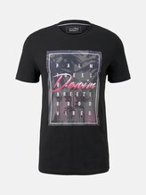 T-Shirt mit Foto-Print - Männer - Black T-Shirt mit Foto-Print - Männer - Black - 2007 - TOM TAILOR Denim