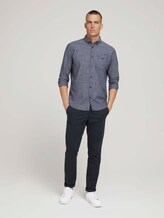 Hemd mit dezentem Muster - Männer - True Blue Slub Chambray Hemd mit dezentem Muster - Männer - True Blue Slub Chambray - 3 - TOM TAILOR