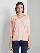 Pullover mit Applikationen - Frauen - Rose Smoke Pullover mit Applikationen - Frauen - Rose Smoke - 1 - TOM TAILOR