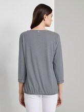 Top with textured stripes - Women - Stripe Ori Sweat Top with textured stripes - Women - Stripe Ori Sweat - 2 - TOM TAILOR