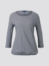 Top with textured stripes - Women - Stripe Ori Sweat Top with textured stripes - Women - Stripe Ori Sweat - 7 - TOM TAILOR