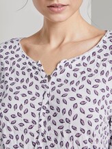 Longsleeve met motief en kreukeffecten - Frauen - Leaves AOP Off-White Longsleeve met motief en kreukeffecten - Frauen - Leaves AOP Off-White - 9 - TOM TAILOR